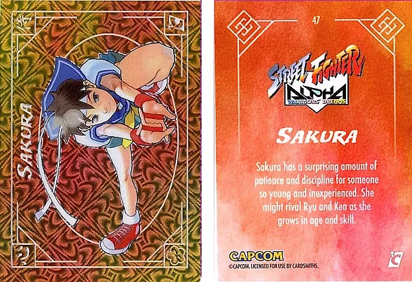 2025 Cardsmiths Street Fighter Alpha - Sakura - Typhoon Foil #47